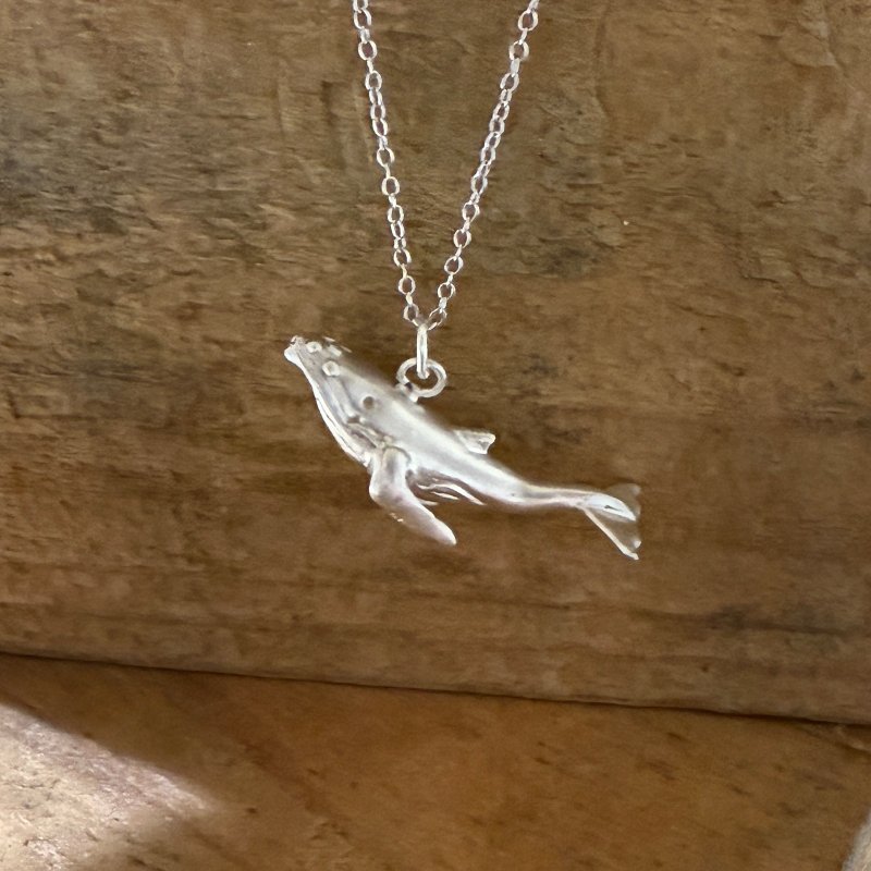 925纯银座头鲸项链 くじら  Humpback - 项链 - 纯银 