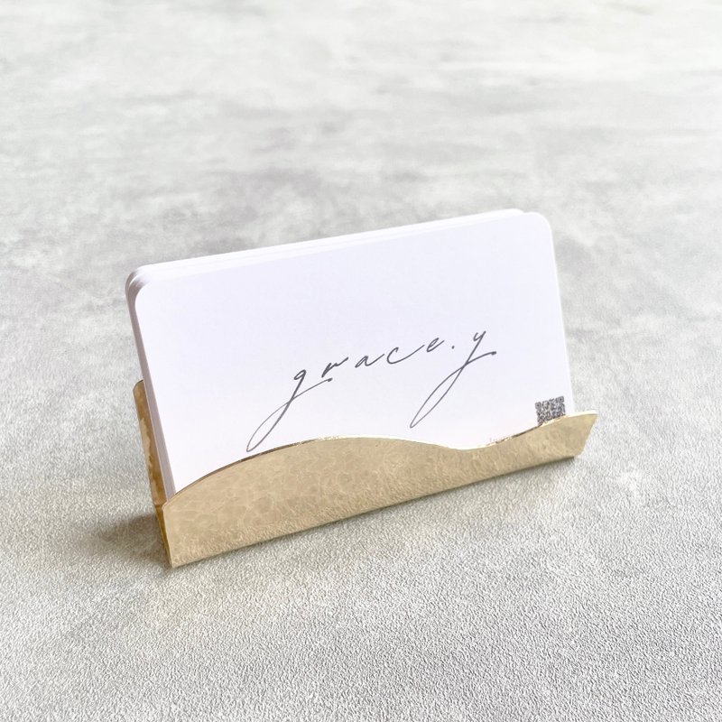 黄铜锤击名片夹 - 名片架/名片座 - 铜/黄铜 金色