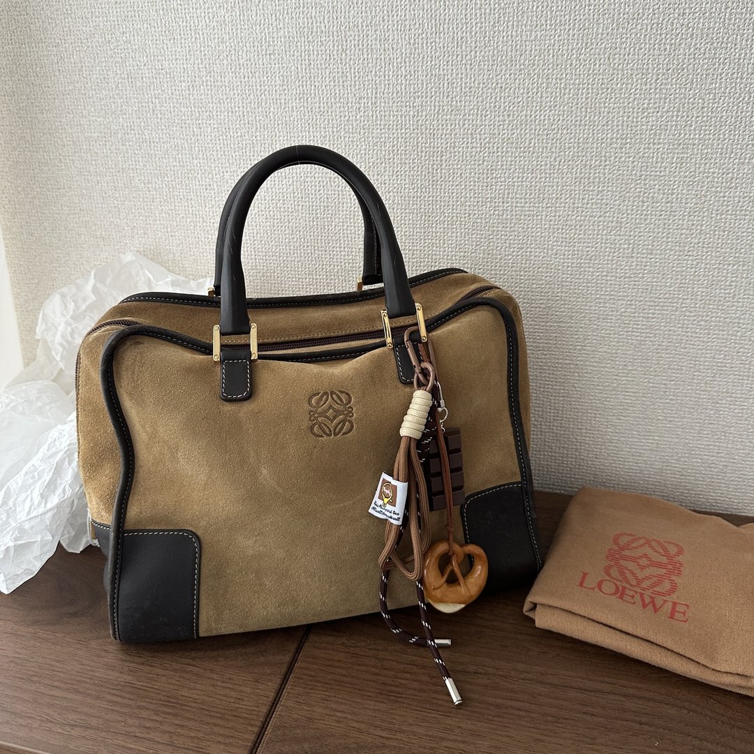 LOEWE 罗意威 Amazona  斜背包 - 手提包/手提袋 - 人造皮革 咖啡色