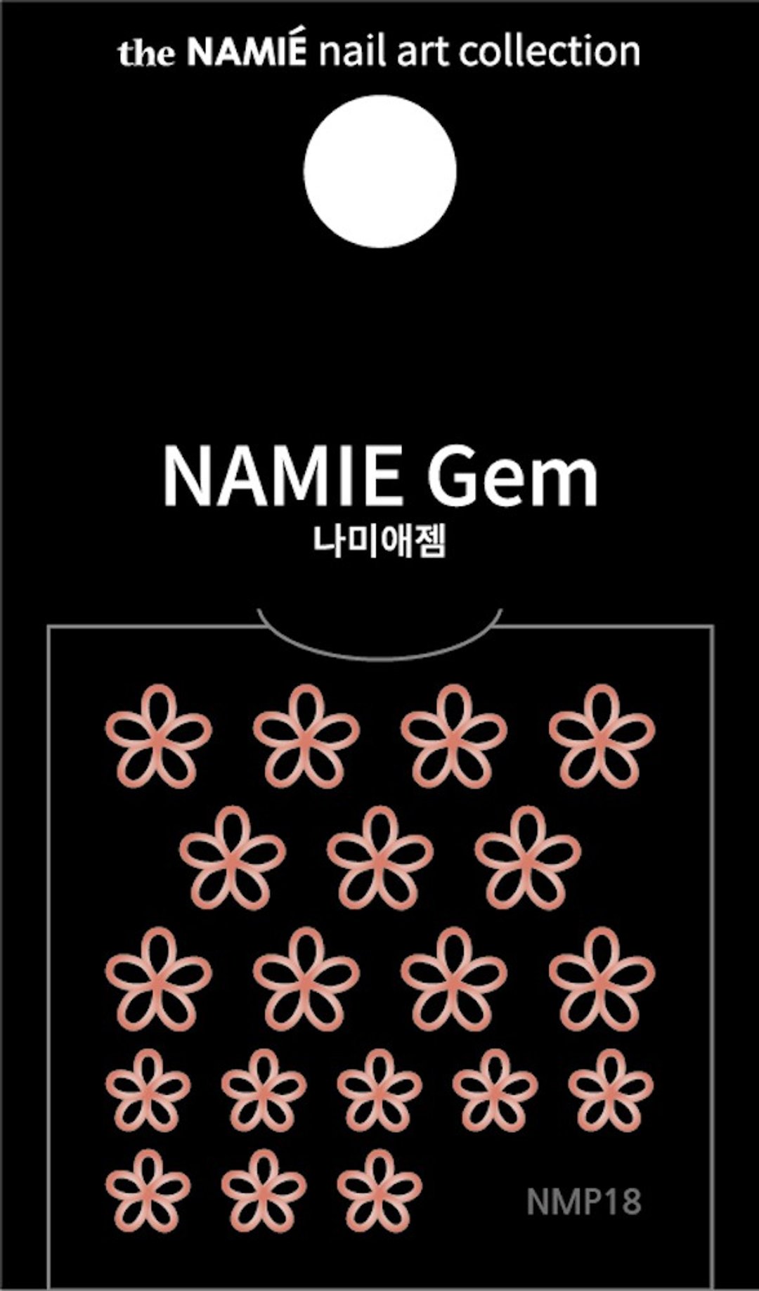 【专业用】NAMIE Gem 美甲装饰艺术贴纸 Normal Metallic 18 - 指甲油/指甲贴 - 纸 金色