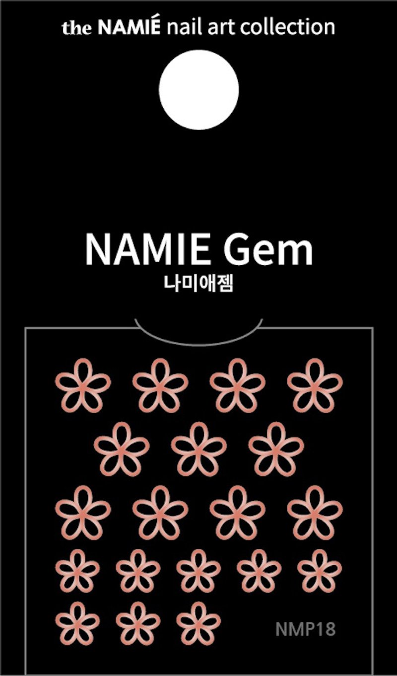 【专业用】NAMIE Gem 美甲装饰艺术贴纸 Normal Metallic 18 - 指甲油/指甲贴 - 纸 金色