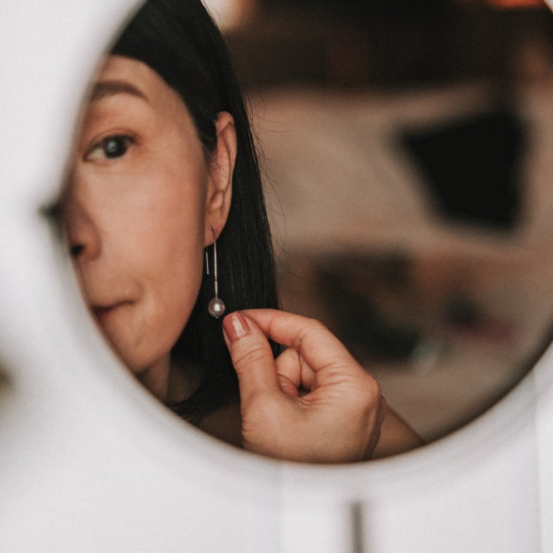 Jacqueline_日本真多麻珍珠耳环 - 耳环/耳夹 - 珍珠 多色