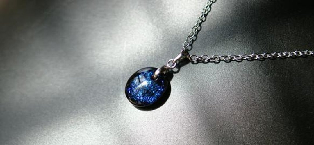 Noble black opal - 项链 - 其他金属 