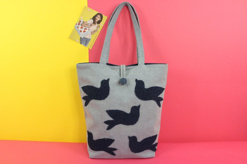 海闊天空”手提袋 - 手提包/手提袋 - 棉．麻 