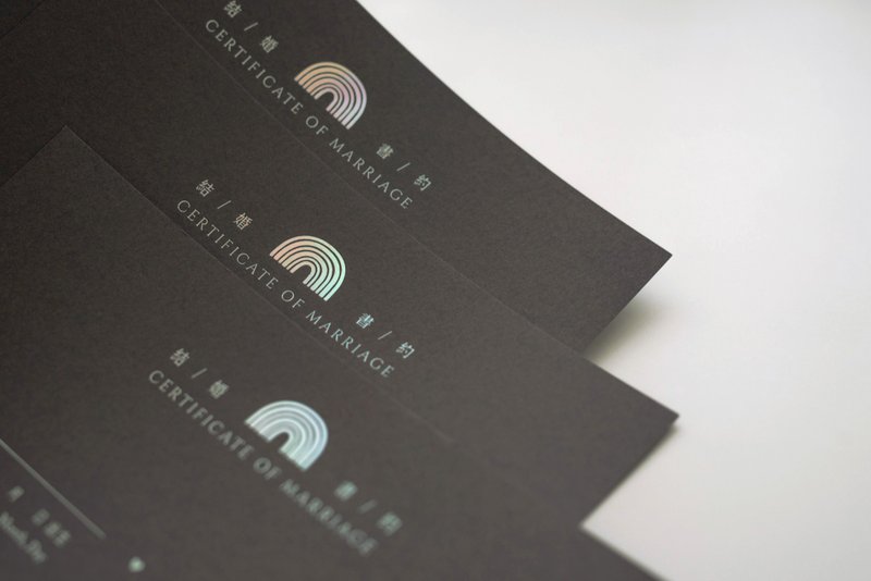 【 彩虹膜结婚书约 】同婚版本 - 婚礼誓言书 - 纸 多色