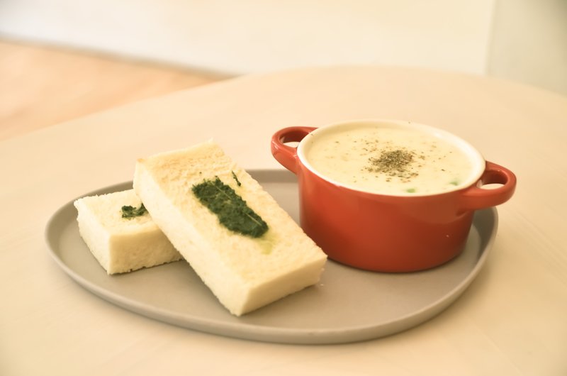 la-boos 原石手感 托盘组  素敌白原石灰 - 浅碟/小碟子 - 竹 