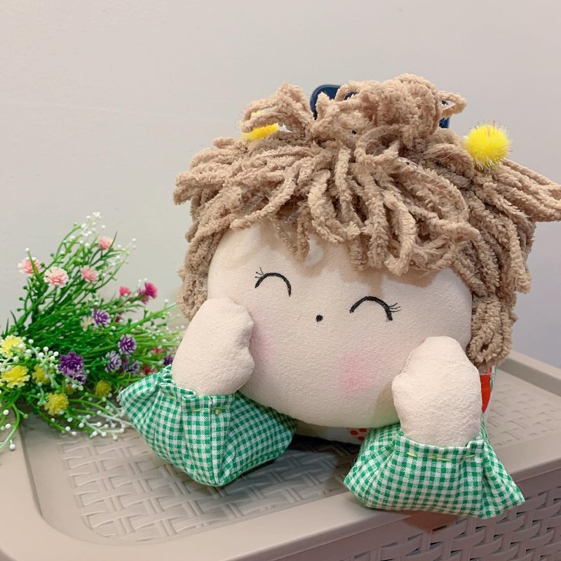 娃娃造型摇控器收纳,桌上摆饰,情人节礼物,送礼 - 摆饰 - 棉．麻 