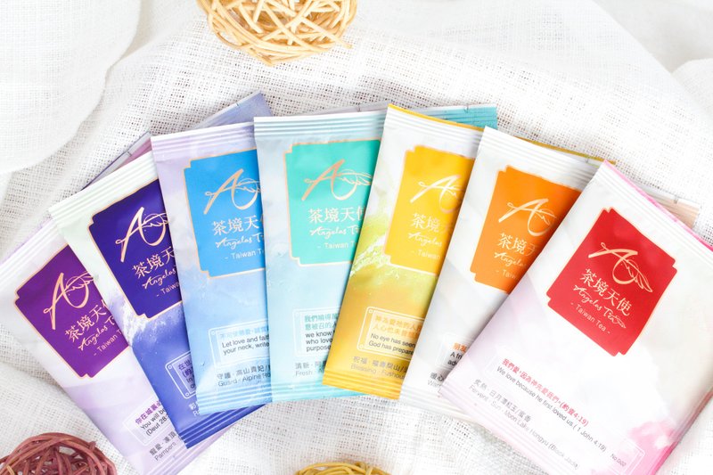 【茶包】祝福经文茶包台湾高山原叶茶可热泡冷泡茶 - 茶 - 其他材质 多色