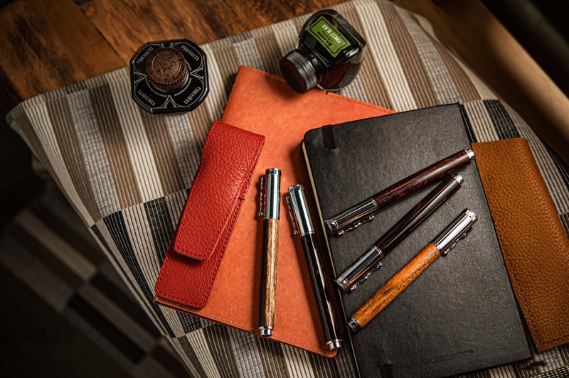 【定制】钢珠笔/手工木笔/磁吸式/名字刻字 - 钢珠笔 - 木头 多色