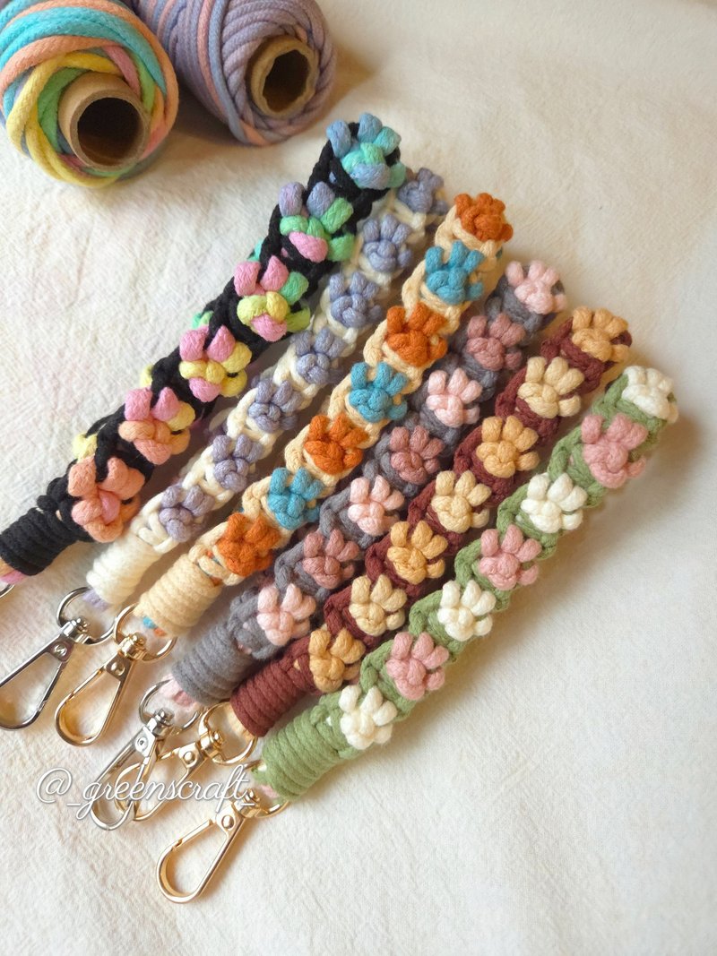 编织猫爪手机挂绳 - 挂绳/吊绳 - 棉．麻 多色