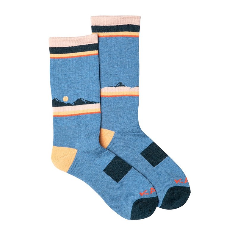 【西雅图 KAVU】Moonwalk 保暖羊毛袜 天空领域 #1068 - 袜子 - 羊毛 蓝色