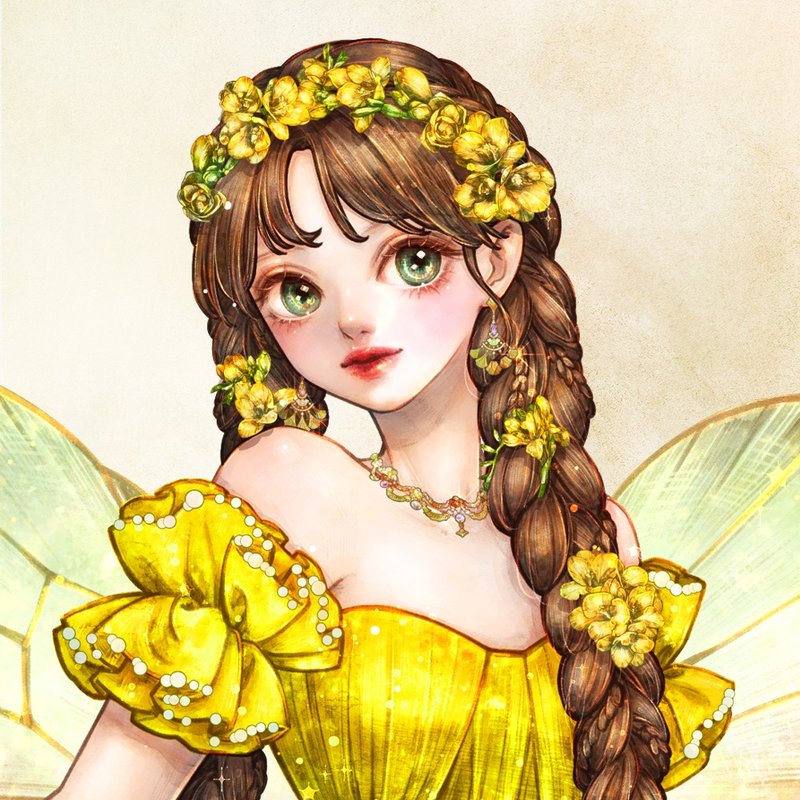 Freesia Fairy Stickers (8色) - 贴纸 - 纸 