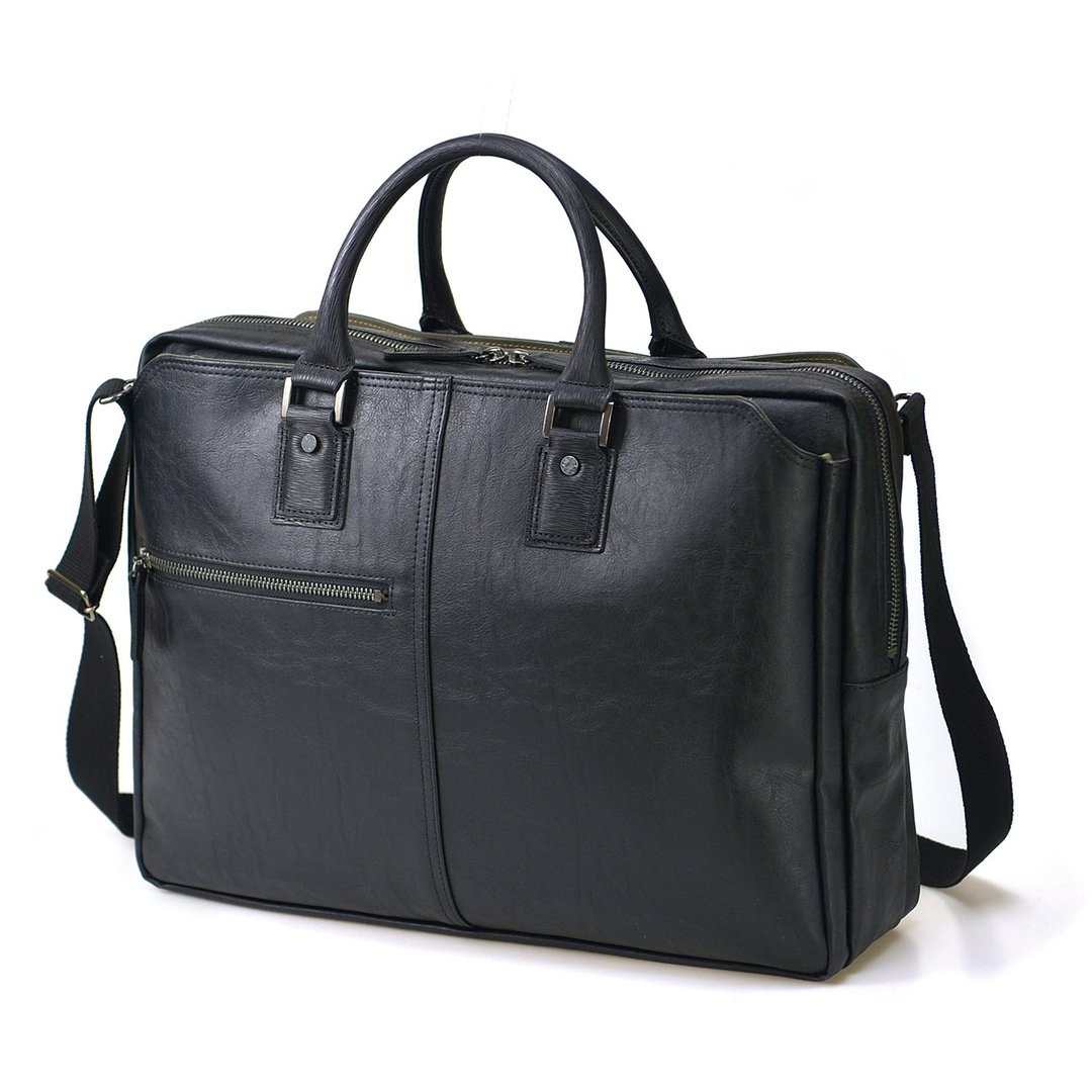 日本制 BAGGEX 晓 三层式公文包 23-0606 黑 驼色 蓝 made in japan 来自鞄之城丰冈 UNOFUKU - 公文包/医生包 - 人造皮革 黑色