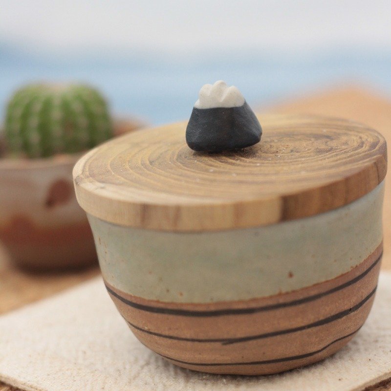 ceramic somebody cup (fuji) - 花瓶/陶器 - 瓷 蓝色