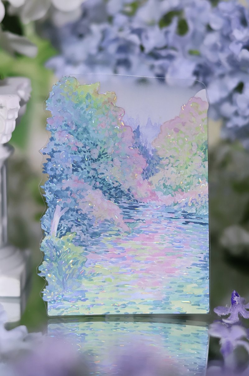 庭园深处 四季變幻 PET 紙膠帶 貝殼光 10米卷 - 纸胶带 - 塑料 多色