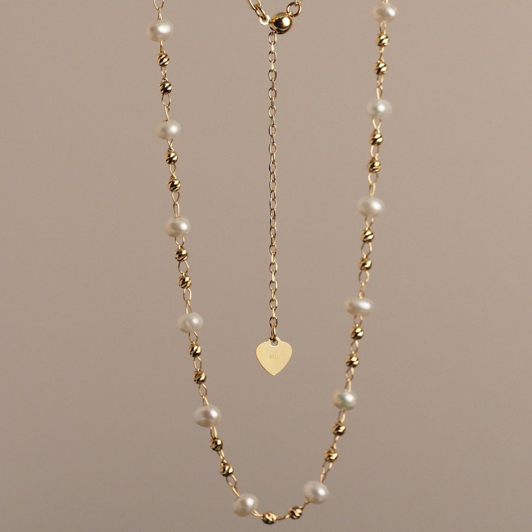 18K金Ariel 珍珠项链 Ariel Pearl Necklace - 项链 - 贵金属 