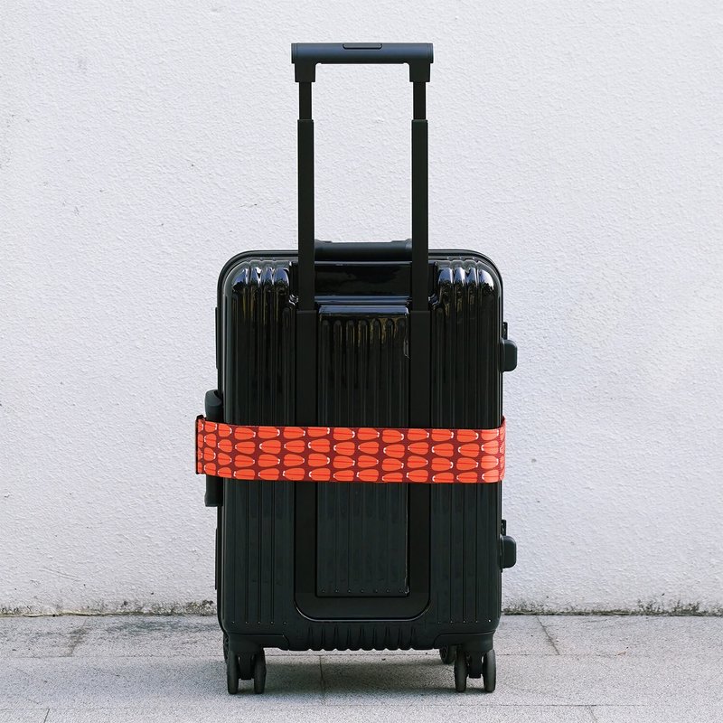 【锦源兴】乌鱼子宽版行李束带(红) l 行李带 行李绑带 可调长度 - 行李吊牌 - 聚酯纤维 多色