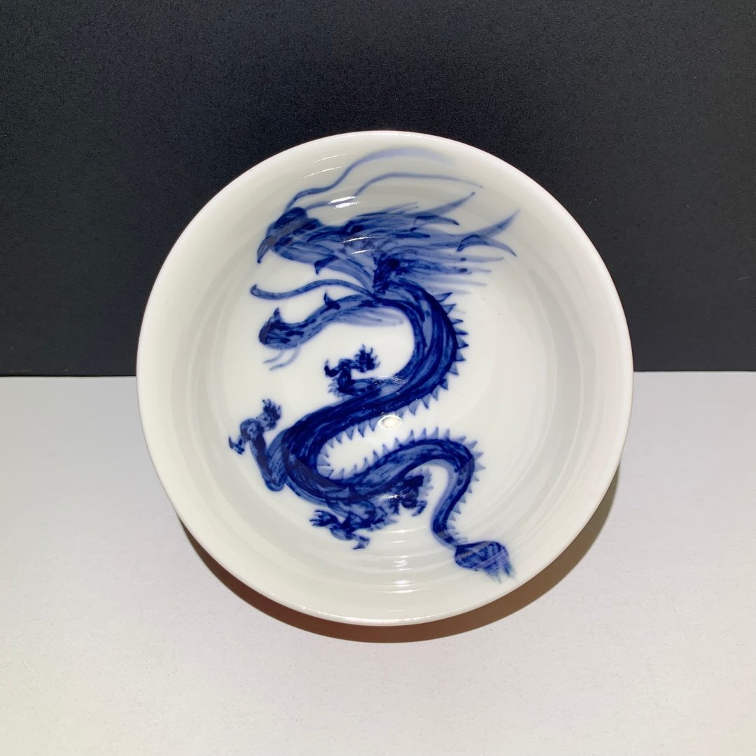 手绘祥龙-孔雀开屏茶杯 80ml 邱毓宁 莺歌烧 G2-08 - 茶具/茶杯 - 瓷 多色