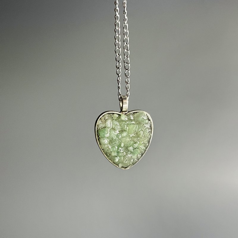 金牛座翡翠项链 – 五月诞生石，十二周年纪念礼物 - 项链 - 玉石 绿色