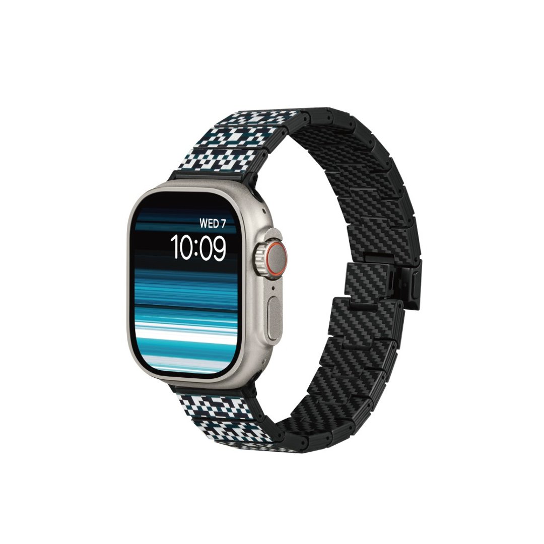 PITAKA | Apple Watch 极轻碳纤维表带 梦境 Mosaic现代款 - 表带 - 其他人造纤维 