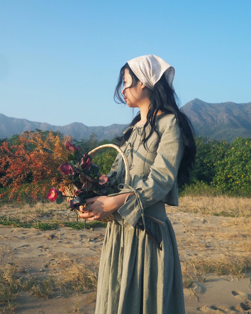 绑带皱折外套 - 女装休闲/机能外套 - 棉．麻 