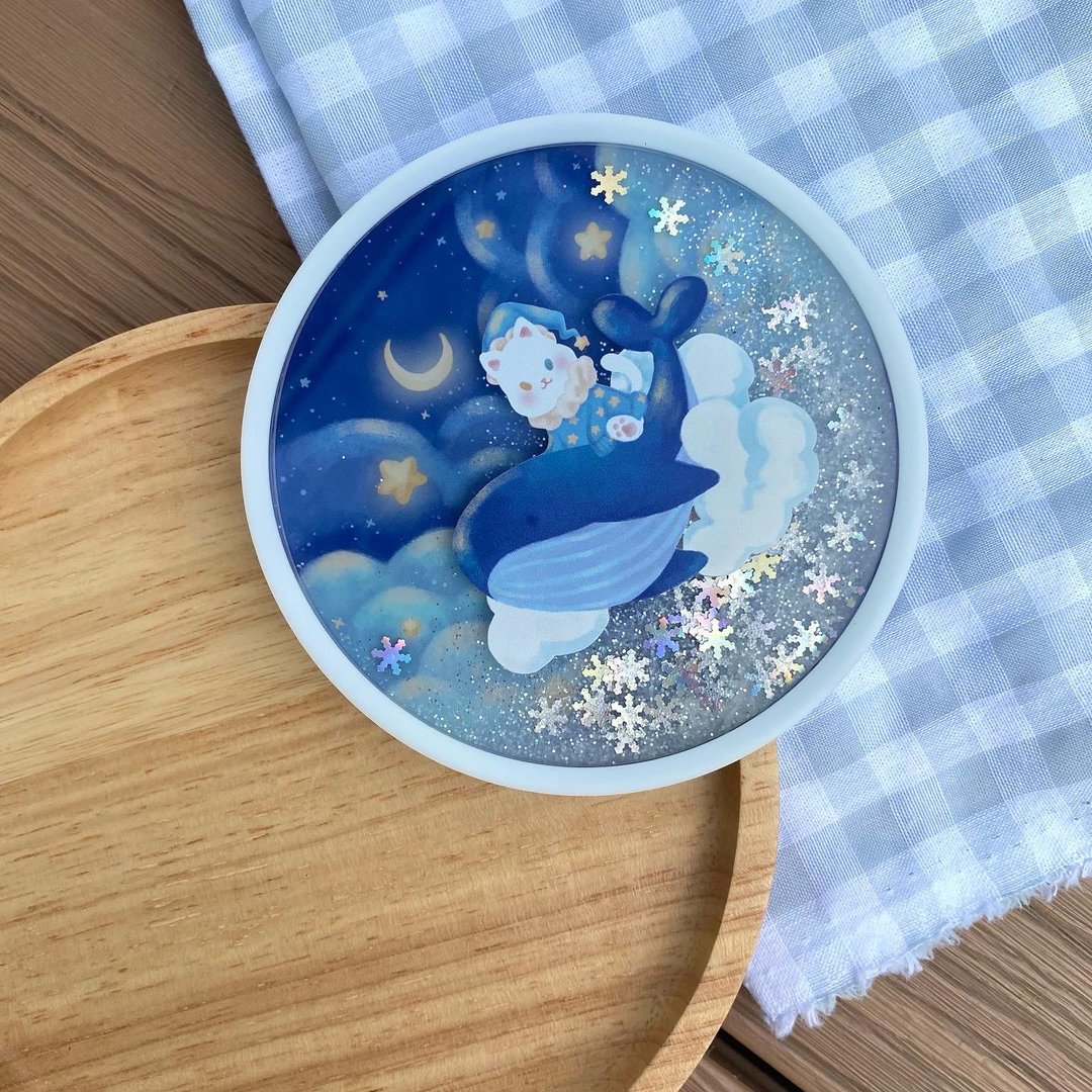 Whale Coasters - 杯垫 - 压克力 