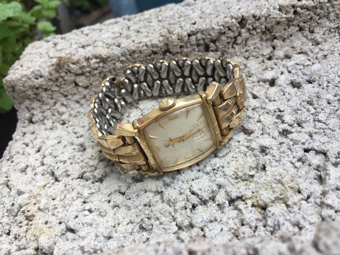 (11/30前限时抢购)14K GOLDFILLED 欧米茄 OMEGA 手上链古董表 - 女表 - 其他金属 金色