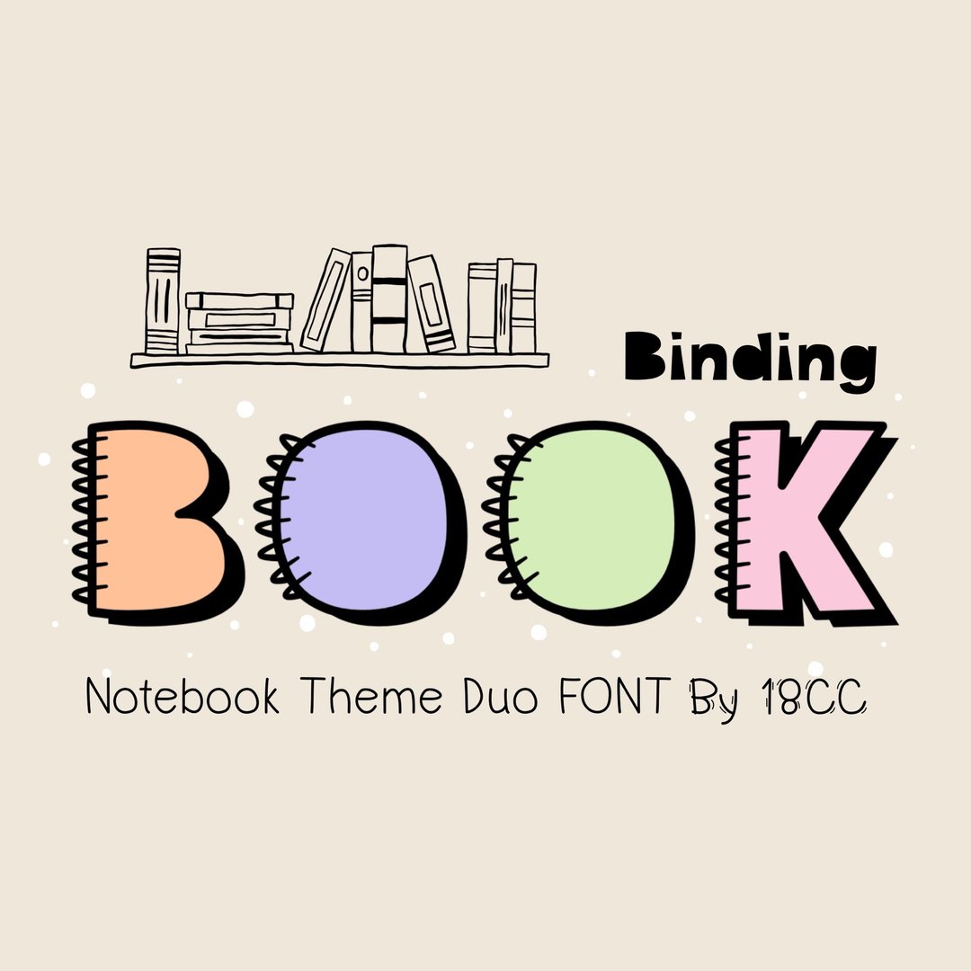 Book Binding Duo OTF TTF - 字体设计 - 其他材质 