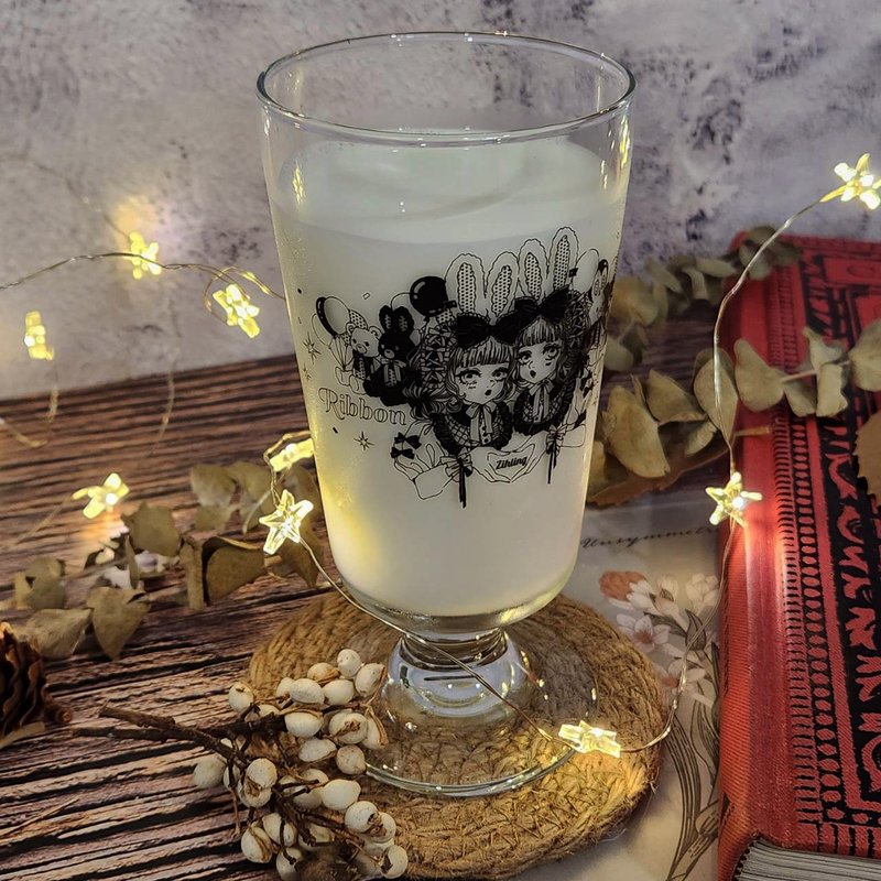 【昭和风高脚玻璃杯】缎带派对 - 玻璃杯 - 玻璃 透明