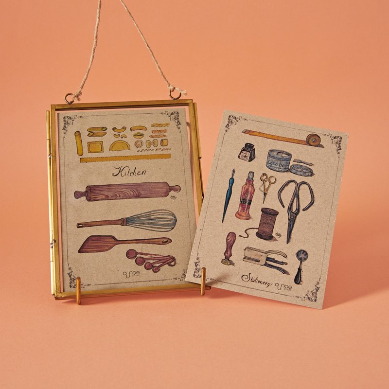 文具&厨具 复古明信片 - 卡片/明信片 - 纸 