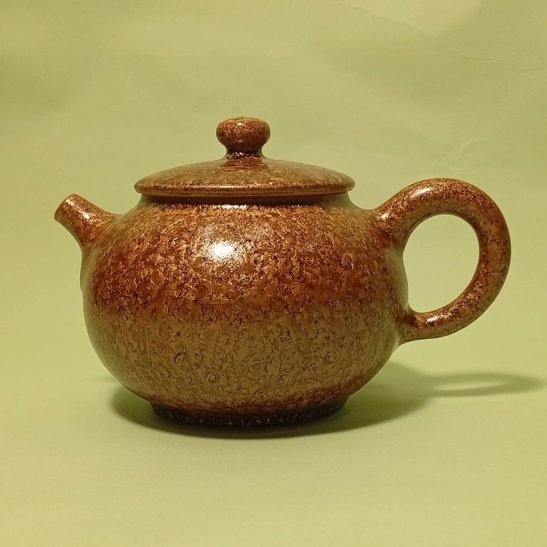 金丝楠木釉手拉壶 - 茶具/茶杯 - 瓷 金色