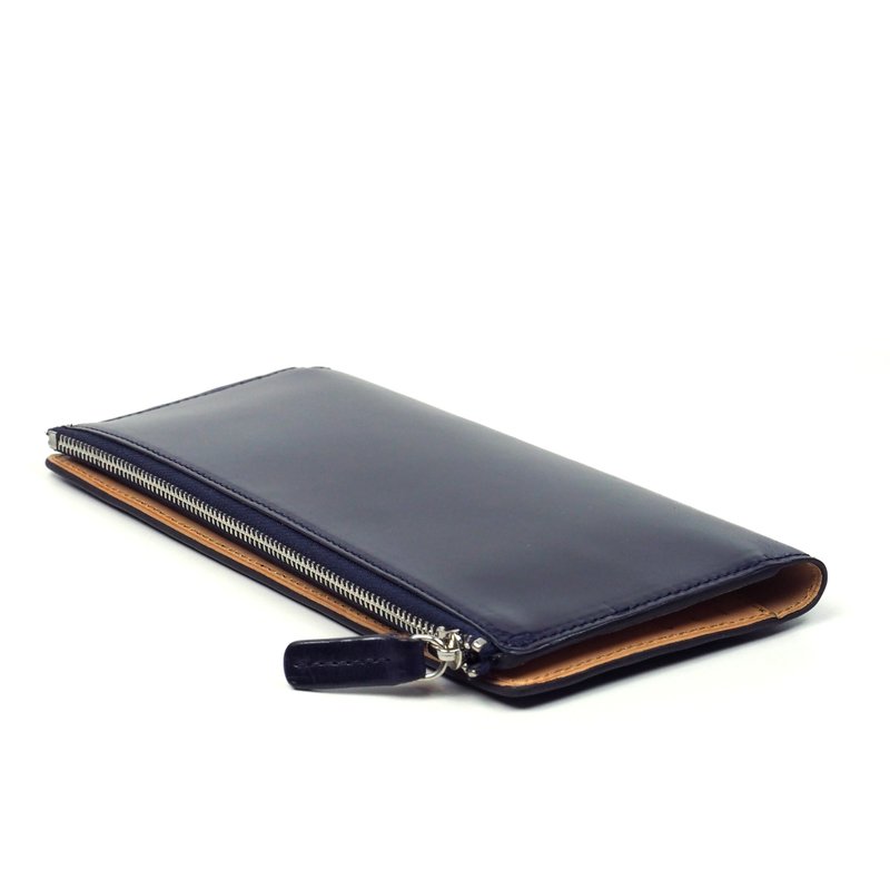 Long purse /Indigo BLUE - 皮夹/钱包 - 真皮 蓝色