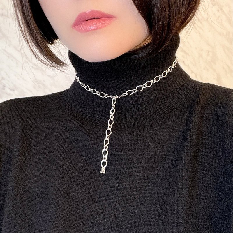 银色 / Figaro 链两用颈链 SV337S - 项链 - 其他金属 银色