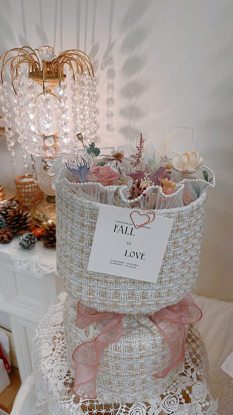 香奈儿捧花.韩式.质感花束.求婚.开幕.仪式感.情人节.生日.特别 - 干燥花/捧花 - 植物．花 粉红色