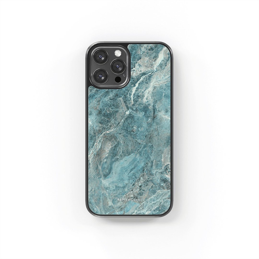 环保 再生材料 iPhone 三合一防摔手机壳 蓝色大理石纹 - 手机壳/手机套 - 环保材料 蓝色