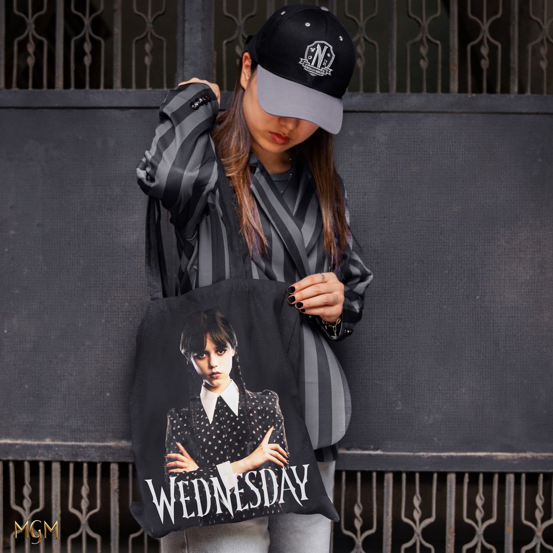 Wednesday - 托特包 - 侧背包/斜挎包 - 其他人造纤维 黑色