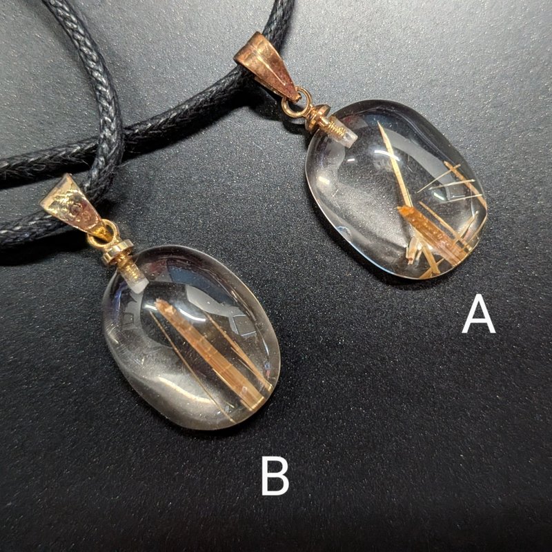 御耀钛晶项链 - 项链 - 宝石 金色