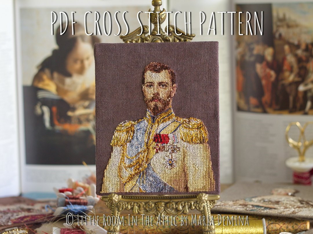 Nicholas II - Ilya Galkin - PDF 十字绣图案 - 手工艺教程/工具书 - 其他材质 