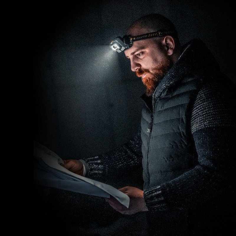 德国Ledlenser HF8R Work 充电式数位调焦工作头灯 - 零件/散装材料/工具 - 铝合金 黑色