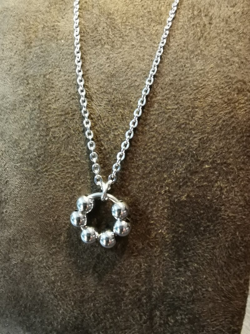 波堤甜甜圈项链 - 项链 - 不锈钢 