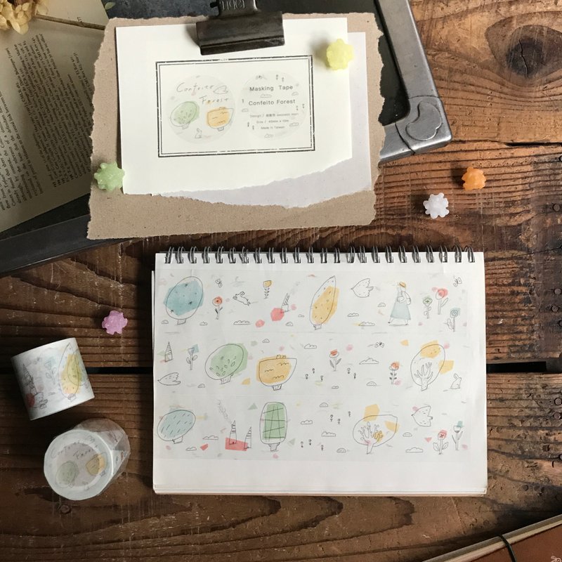 Confeito forest 金平糖森林 - 和纸胶带 - 纸胶带 - 纸 