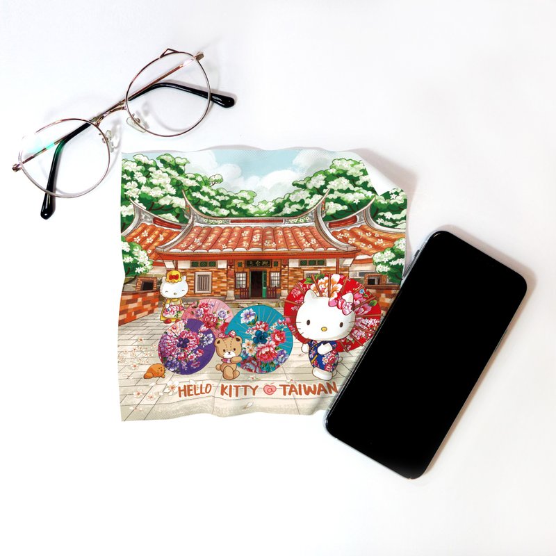 Hello Kitty万用布 台湾三合院 台湾限定=布漾独家=三丽鸥授权 - 眼镜盒/眼镜布 - 聚酯纤维 多色