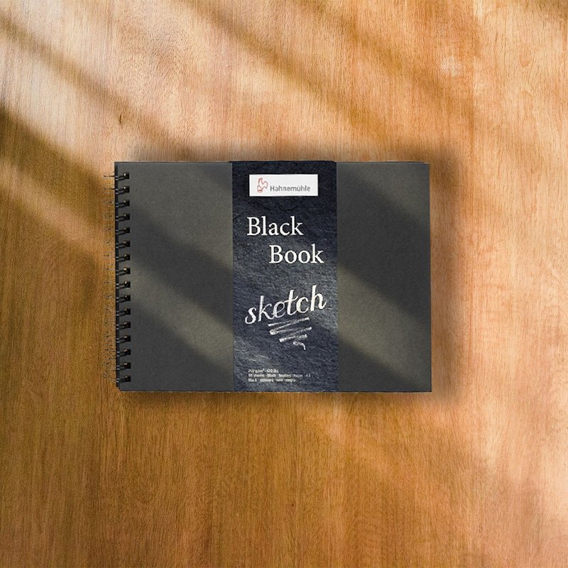 德国 HAHNEMUHLE  BlackBook多功能素描本/A4/250gsm - 插画/绘画/写字 - 纸 黑色