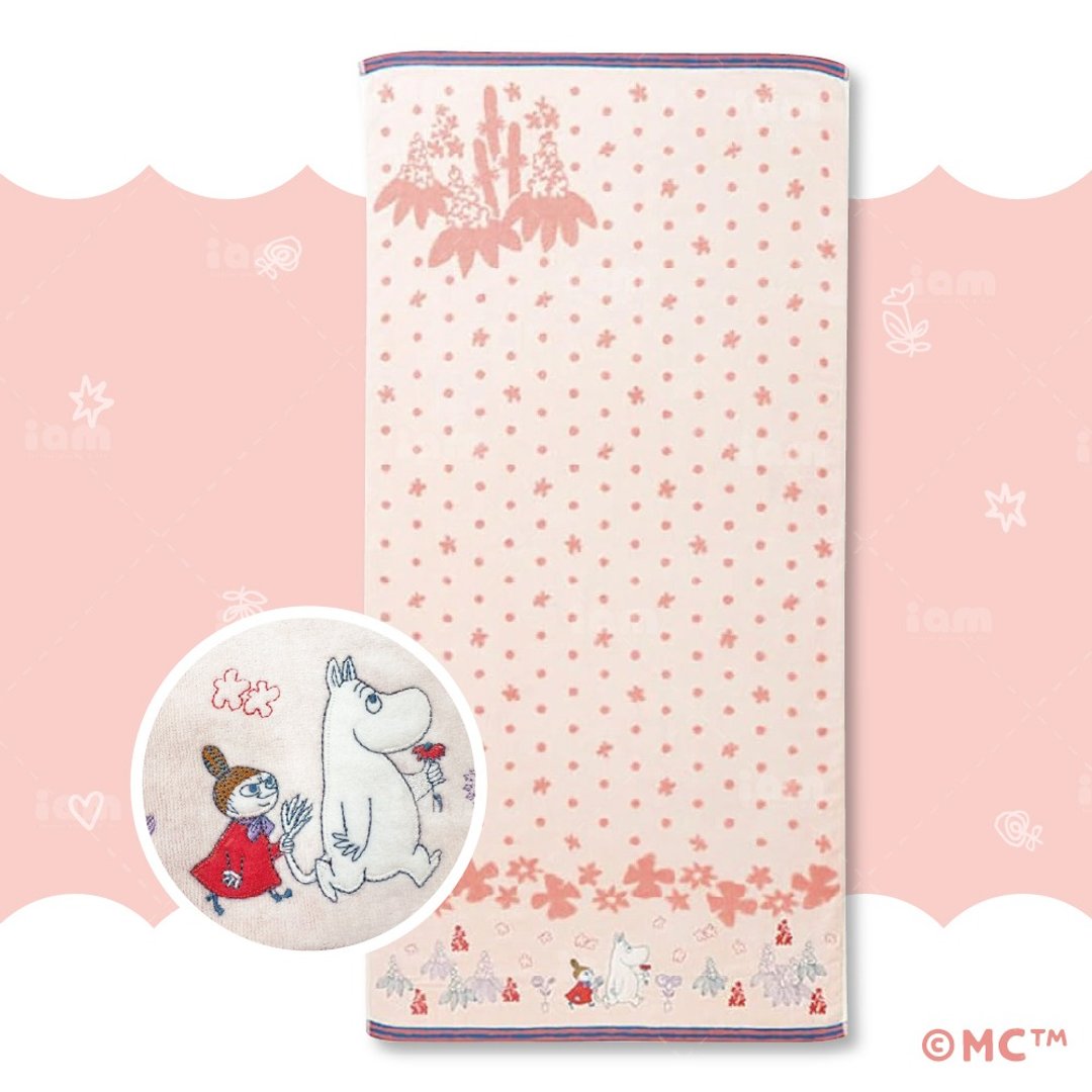 【MOOMIN】花园浴巾 姆明浴巾 - 毛巾浴巾 - 棉．麻 
