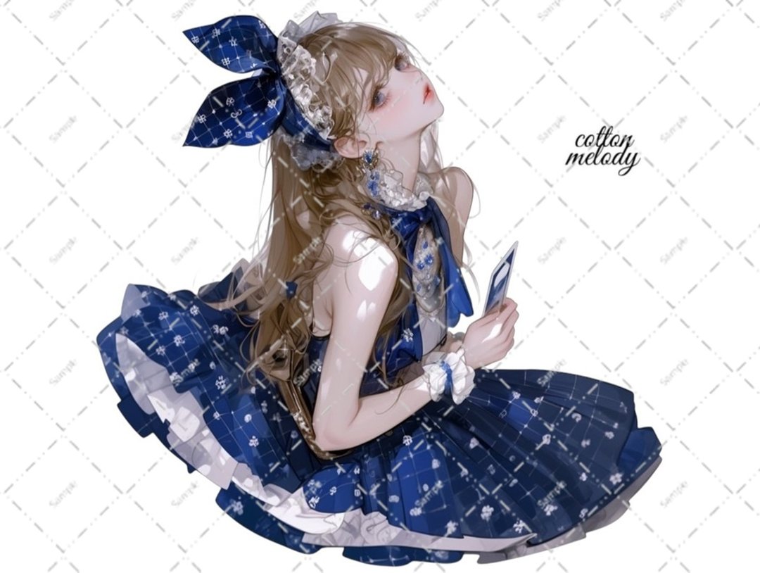 original sticker no.7285 人物贴纸 原创贴纸 人物贴纸 女孩贴纸 原创人物贴纸 - 贴纸 - 纸 