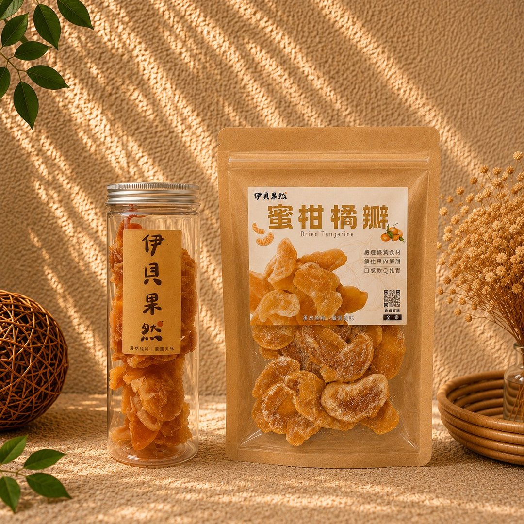 【伊贝果然】蜜柑橘瓣 - 水果干 - 防水材质 