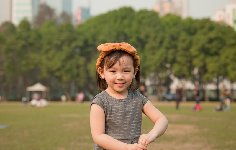 小童系列_little dream绒布蝴蝶结头带 - 发饰 - 其他材质 多色