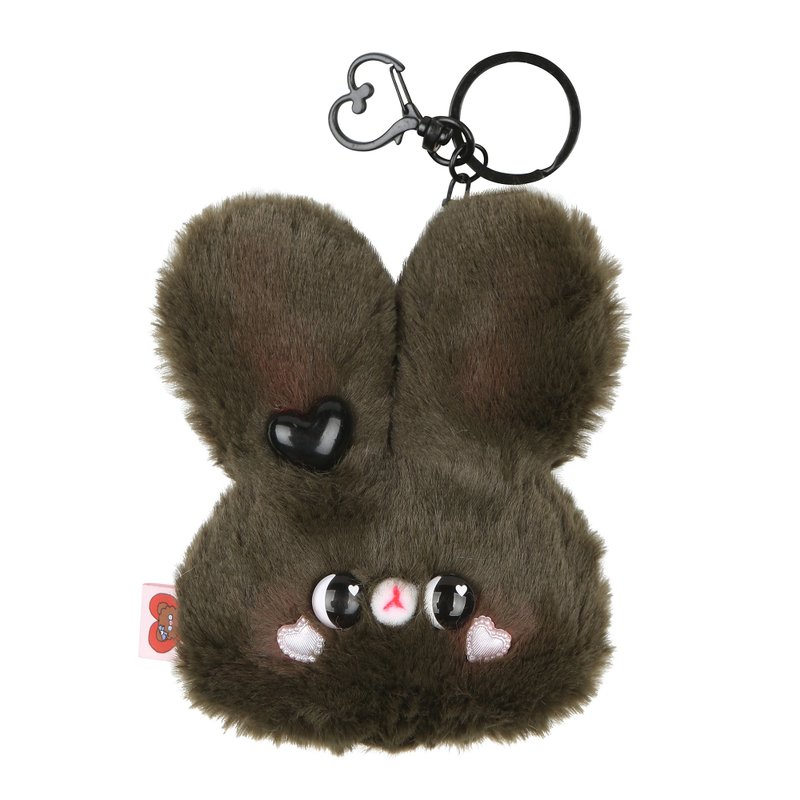 手工制作的国王兔 - 玩偶/公仔 - 棉．麻 黑色