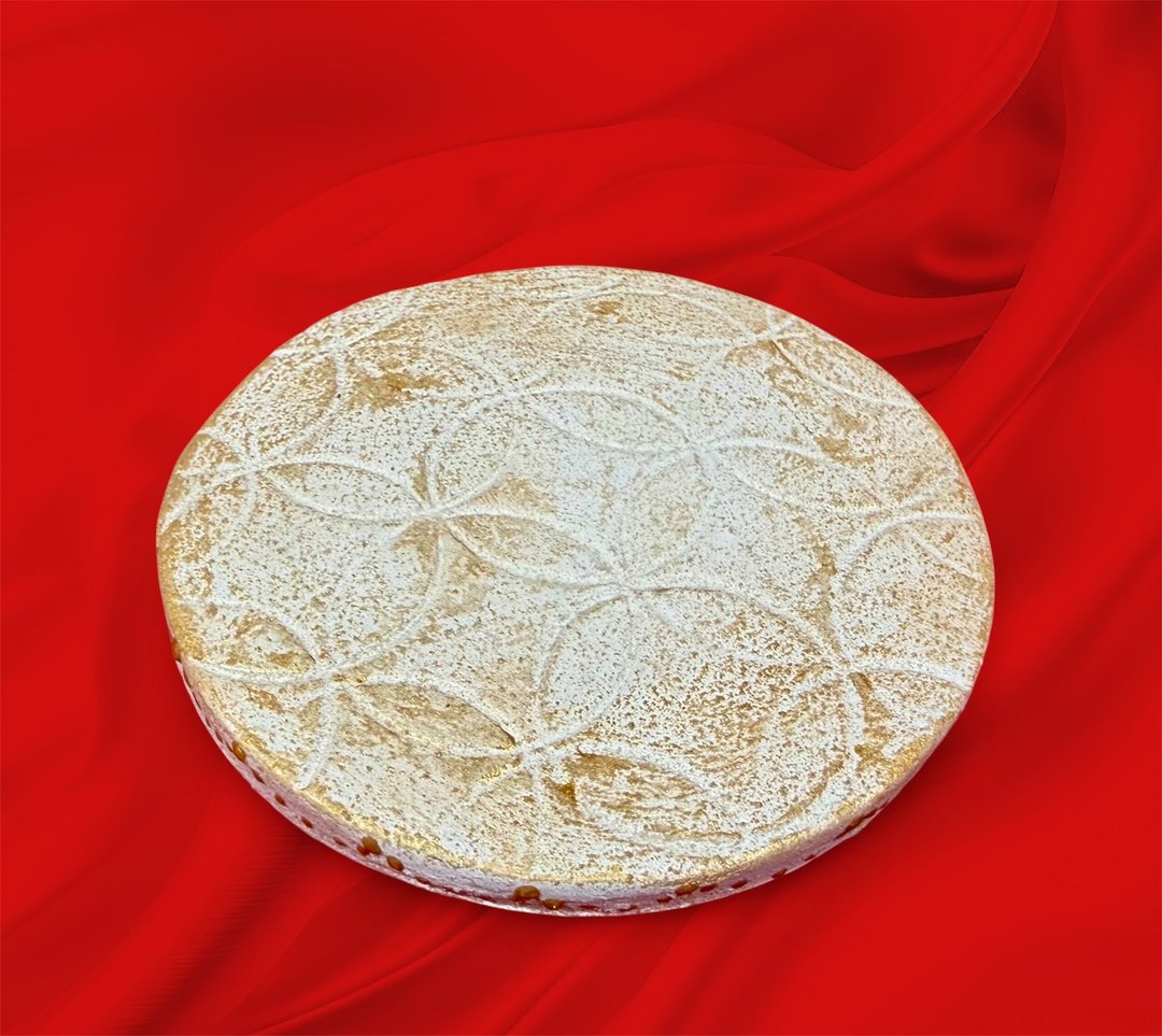 七宝纹样台座 - 摆饰 - 瓷 白色