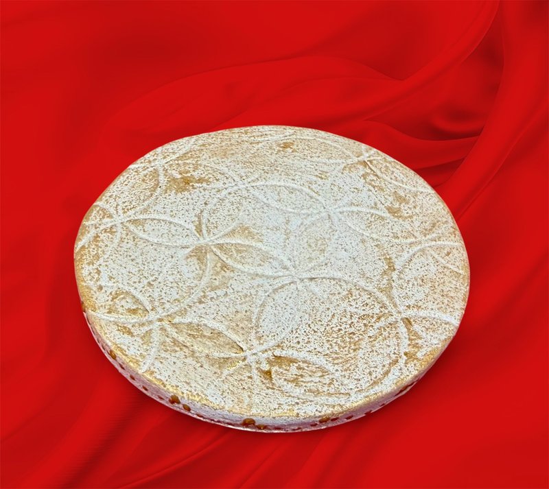 七宝纹样台座 - 摆饰 - 瓷 白色